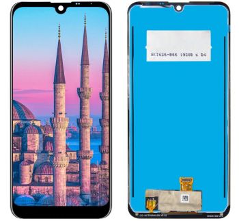 Дисплей (Экран) LG Q60 X525, LMX525EAW, LMX525BAW с тачскрином (сенсором) черный