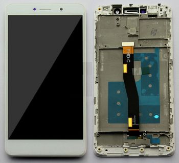 Дисплей (Экран) Huawei Honor 6X, Mate 9 Lite, GR5 2017 BLN-L21, BLL-L22 с тачскрином (сенсором) белый с рамкой