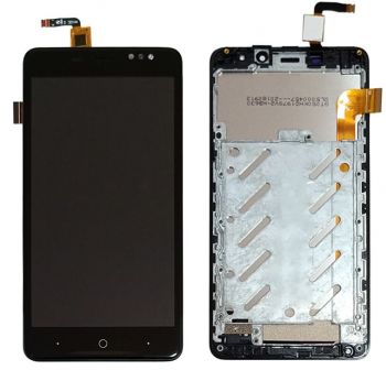 Дисплей (Экран) Bluboo D1 с тачскрином (сенсором) черный с рамкой Оригинал