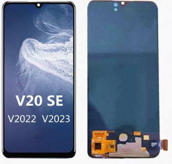 Дисплей (Экран) Vivo V20 V2025, V2024. Vivo V20 SE V2022, V2023. Vivo V20 2021 V2040 с тачскрином (сенсором) черный OLED