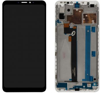 Дисплей (Экран) Xiaomi Mi Max 3 M1804E4A с тачскрином (сенсором) черный с рамкой