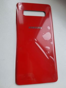 Задняя крышка Samsung G975 (SM-G975F, SM-G975F/DS) Galaxy S10 Plus красная Оригинал