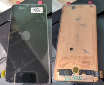 Дисплей (Экран) Vivo X50 2004 с тачскрином (сенсором) черный Оригинал
