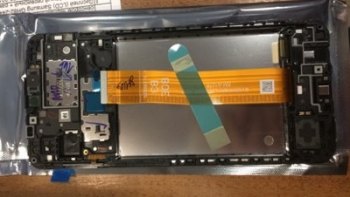 Дисплей (Экран) Samsung A127 (SM-A127F, SM-A127F/DS) Galaxy A12 Nacho с тачскрином (сенсором) черный с рамкой Оригинал