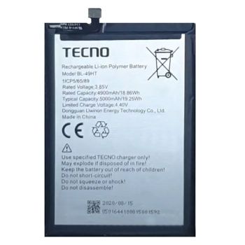 Батарея (аккумулятор) Tecno Spark 6 KE7 BL-49HT 5000mAh Оригинал