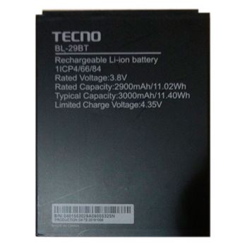 Батарея (аккумулятор) Tecno Spark 4 Air KC6, KC1J BL-29BT 3000mAh Оригинал