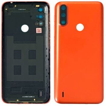 Задняя крышка Motorola XT2097, XT2097-13 Moto E7i Power оранжевая Оригинал