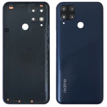 Задняя крышка Realme C15 RMX2180, RMX2186 синяя Оригинал