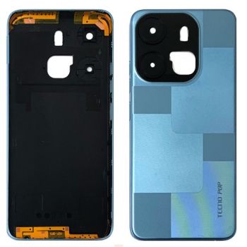 Задняя крышка Tecno Pop 7 BF6 голубая Оригинал