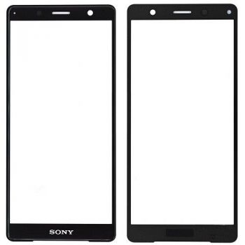 Cтекло дисплея Sony H8324, H8314 Xperia XZ2 Compact черное Оригинал