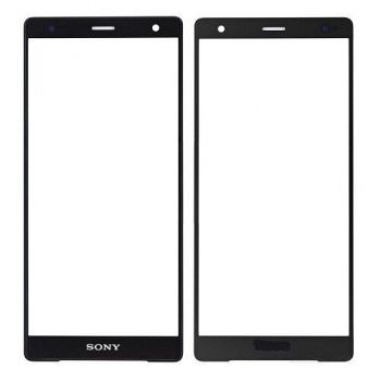 Cтекло дисплея Sony H8216, H8266, H8276, H8296 Xperia XZ2 черное Оригинал