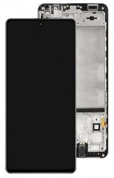 Дисплей (Экран) Samsung M515 (SM-M515F, SM-M515F/DSN) Galaxy M51 с тачскрином (сенсором) черный с рамкой Оригинал