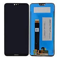 Дисплей (Экран) (LCD) Nokia 6.1 Plus (TA-1103), (Nokia X6 2018) с сенсором чёрный