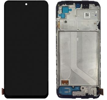 Дисплей (Экран) Xiaomi Redmi Note 10 Pro M2101K6G. Redmi Note 10 Pro Max M2101K6I с тачскрином (сенсором) черный с рамкой Оригинал