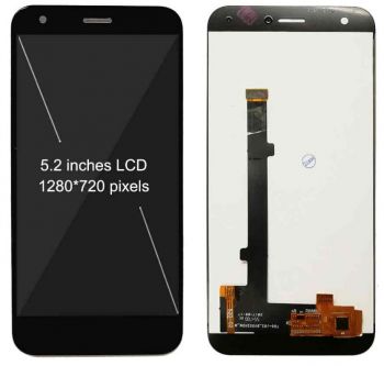 Дисплей (Экран) ZTE Blade A512 с тачскрином (сенсором) черный