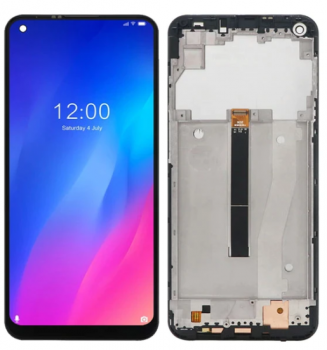 Дисплей (Экран) Doogee N30 с тачскрином (сенсором) черный с рамкой Оригинал