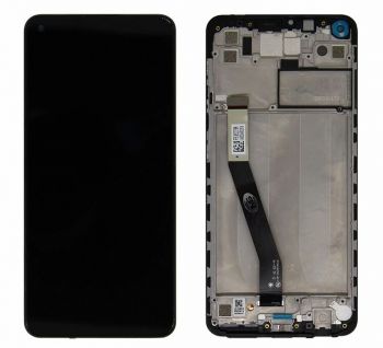 Дисплей (Экран) Xiaomi Redmi Note 9, Redmi 10X 4G M2003J15SC с тачскрином (сенсором) черный с рамкой