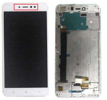 Дисплей (Экран) Xiaomi Redmi Note 5A Prime MDI6S, Redmi Y1 с тачскрином (сенсором) белый с рамкой