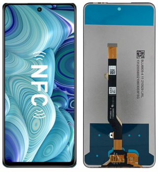 Дисплей (Экран) Infinix Hot 11S X6812, X6812B. Infinix Hot 11S NFC с тачскрином (сенсором) черный Оригинал