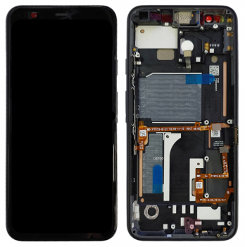Дисплей (Экран) Google Pixel 4 G020M, G020I с тачскрином (сенсором) черный с рамкой Оригинал