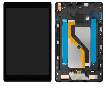 Дисплей (Экран) Samsung T290 (SM-T290) Galaxy Tab A 8.0 2019 Wi-Fi с тачскрином (сенсором) черный с рамкой Оригинал