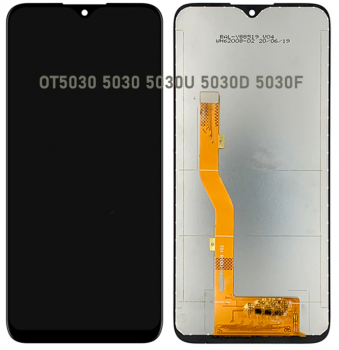 Дисплей (Экран) Alcatel 5030, 5030D, 5030F, 5030U 1SE 2020 с тачскрином (сенсором) черный Оригинал