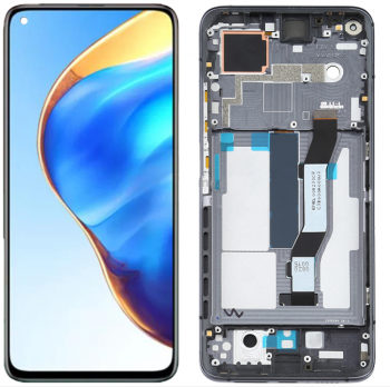 Дисплей (Экран) Xiaomi Mi10T M2007J3SY, Mi10T Pro M2007J3SG с тачскрином (сенсором) черный с рамкой Оригинал