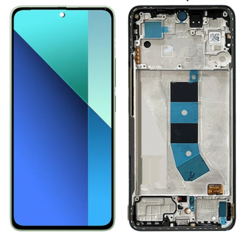 Дисплей (Экран) Xiaomi Redmi Note 13 4G 23124RA7EO, 23129RAA4G с тачскрином (сенсором) черный с рамкой OLED
