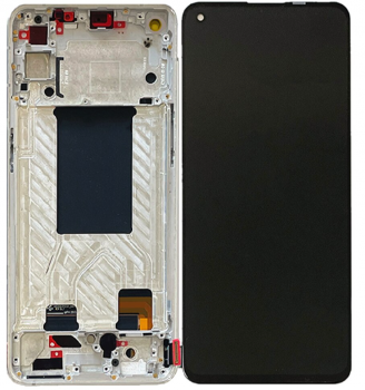 Дисплей (Экран) Oppo Reno 6 5G CPH2251 с тачскрином (сенсором) черный с рамкой Оригинал