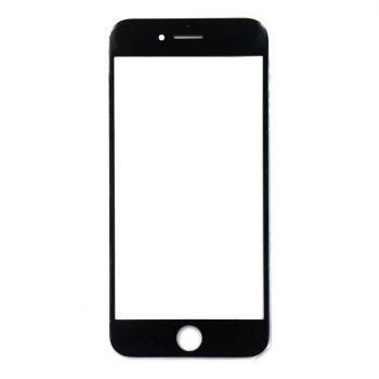 Cтекло дисплея iPhone 7 черное с рамкой ОСА-пленкой Оригинал