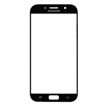 Cтекло дисплея Samsung A720F Galaxy A7 (2017) чёрное Оригинал