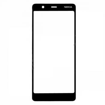 Cтекло дисплея Nokia 5.1 Dual Sim TA-1075, TA-1061, TA-1088, TA-1081, TA-1076 черное Оригинал