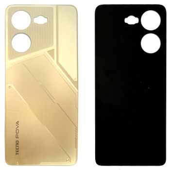 Задняя крышка Tecno Pova 5 LH7n золотая Оригинал