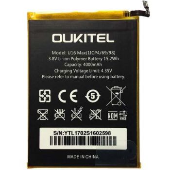 Батарея (аккумулятор) Oukitel U16 Max 4000mAh Оригинал
