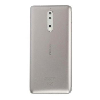 Задняя крышка Nokia 8 Dual SIM TA-1004, TA-1012, TA-1052 серая Оригинал