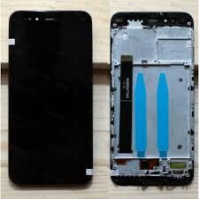 Дисплей (Экран) (LCD) Xiaomi Mi A1, Mi5X с сенсором чёрный + рамка