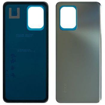 Задняя крышка Xiaomi Poco X4 GT 22041216G серебристая Оригинал