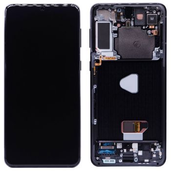 Дисплей (Экран) Samsung G996 (SM-G996B, SM-G996B/DS) Galaxy S21 Plus 5G с тачскрином (сенсором) черный с рамкой Оригинал