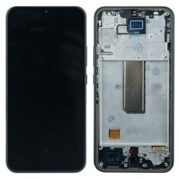 Дисплей (Экран) Samsung A346 (SM-A346E, SM-A346B) Galaxy A34 с тачскрином (сенсором) черный с рамкой OLED