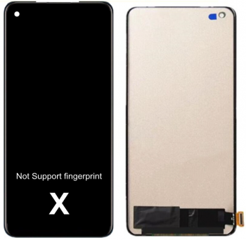 Дисплей (Экран) Vivo X50 2004 с тачскрином (сенсором) черный TFT