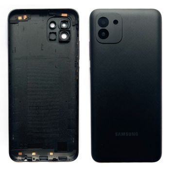 Задняя крышка Samsung A035 (SM-A035F, SM-A035F/DS) Galaxy A03 черная Оригинал