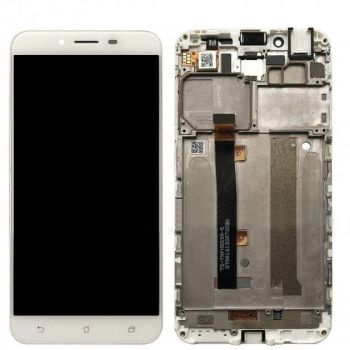 Дисплей (Экран) (LCD) Asus ZenFone 3 Max (ZC553KL) 5.5 с сенсором белый + рамка