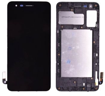 Дисплей (Экран) LG K8 2018, K9 2018 X210, MX210, LMX210 с тачскрином (сенсором) черный с рамкой Оригинал