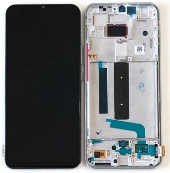 Дисплей (Экран) Xiaomi Mi10 Lite 5G M2002J9E с тачскрином (сенсором) черный с рамкой OLED