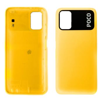 Задняя крышка Xiaomi Poco M3 M2010J19CG, M2010J19CI желтая Оригинал
