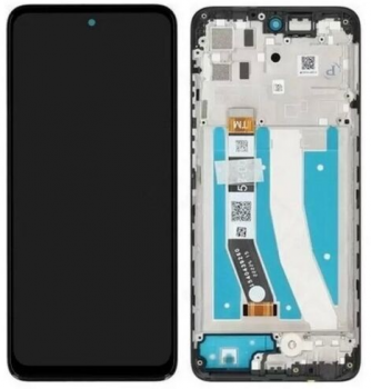 Дисплей (Экран) Motorola XT2235, XT2235-2 Moto G32 с тачскрином (сенсором) черный с рамкой Оригинал