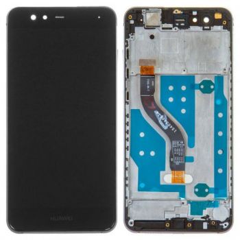 Дисплей (Экран) (LCD) Huawei P10 Lite (WAS-LX1, LX2, LX3) с сенсором чёрный + рамка серая Оригинал