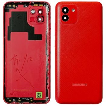 Задняя крышка Samsung A035 (SM-A035F, SM-A035F/DS) Galaxy A03 красная Оригинал