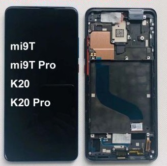 Дисплей (Экран) Xiaomi Mi9T, Mi9T Pro, Redmi K20, Redmi K20 Pro с тачскрином (сенсором) черный с рамкой Оригинал