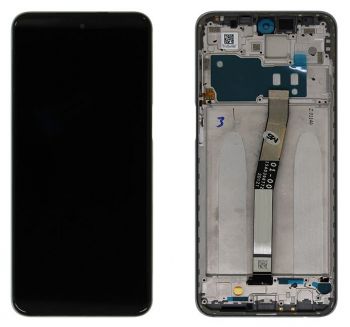Дисплей (Экран) Xiaomi Redmi Note 9S M2003J6A1G, Redmi Note 9 Pro M2003J6B2G, Redmi Note 9 Pro Max M2003J6B1I с тачскрином (сенсором) черный с рамкой